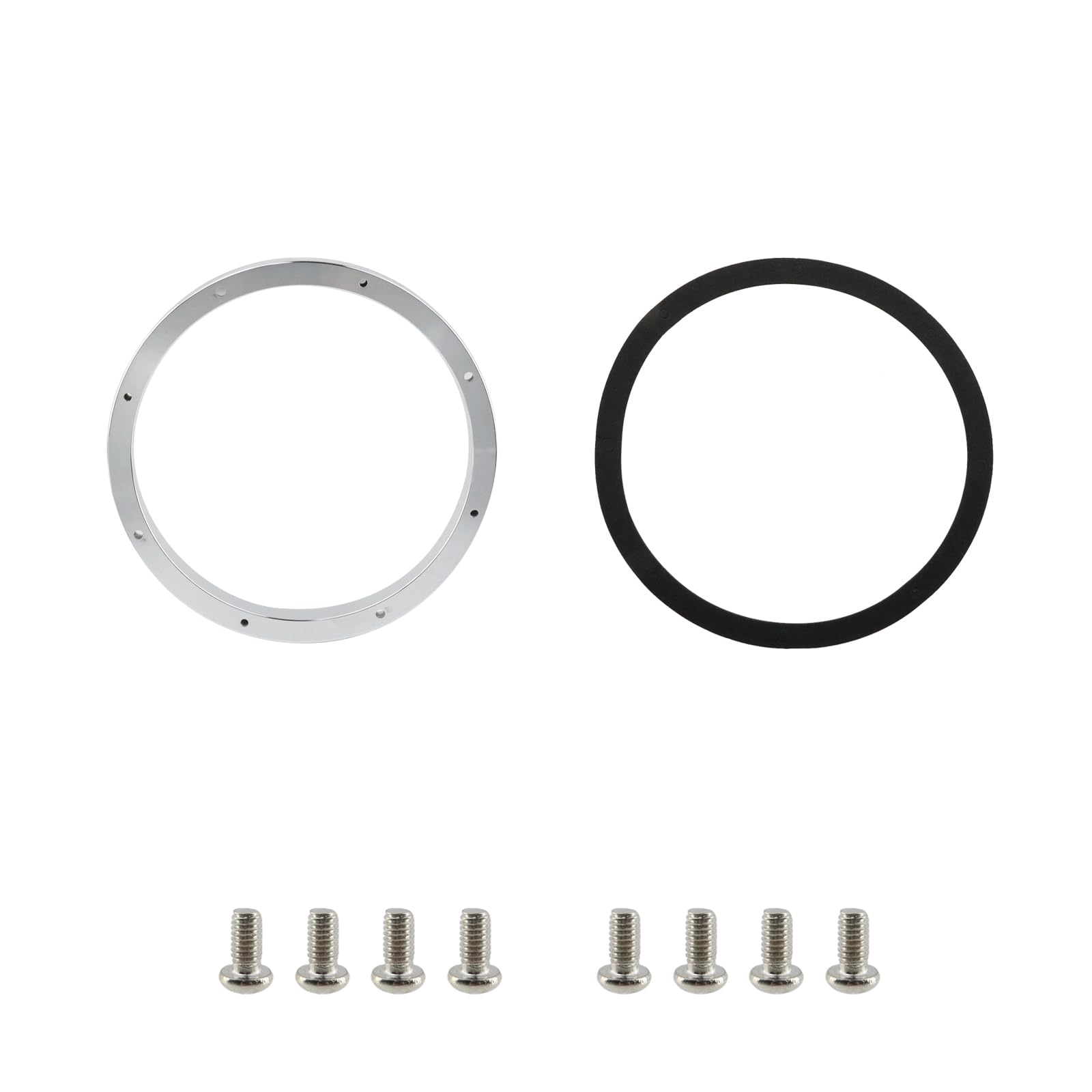 Modengzhe 2 szt. 15-1.3 cm głośnik niskotonowy ze stopu aluminium uniwersalne dopasowanie do samochodu, głębokość 1,9 cm