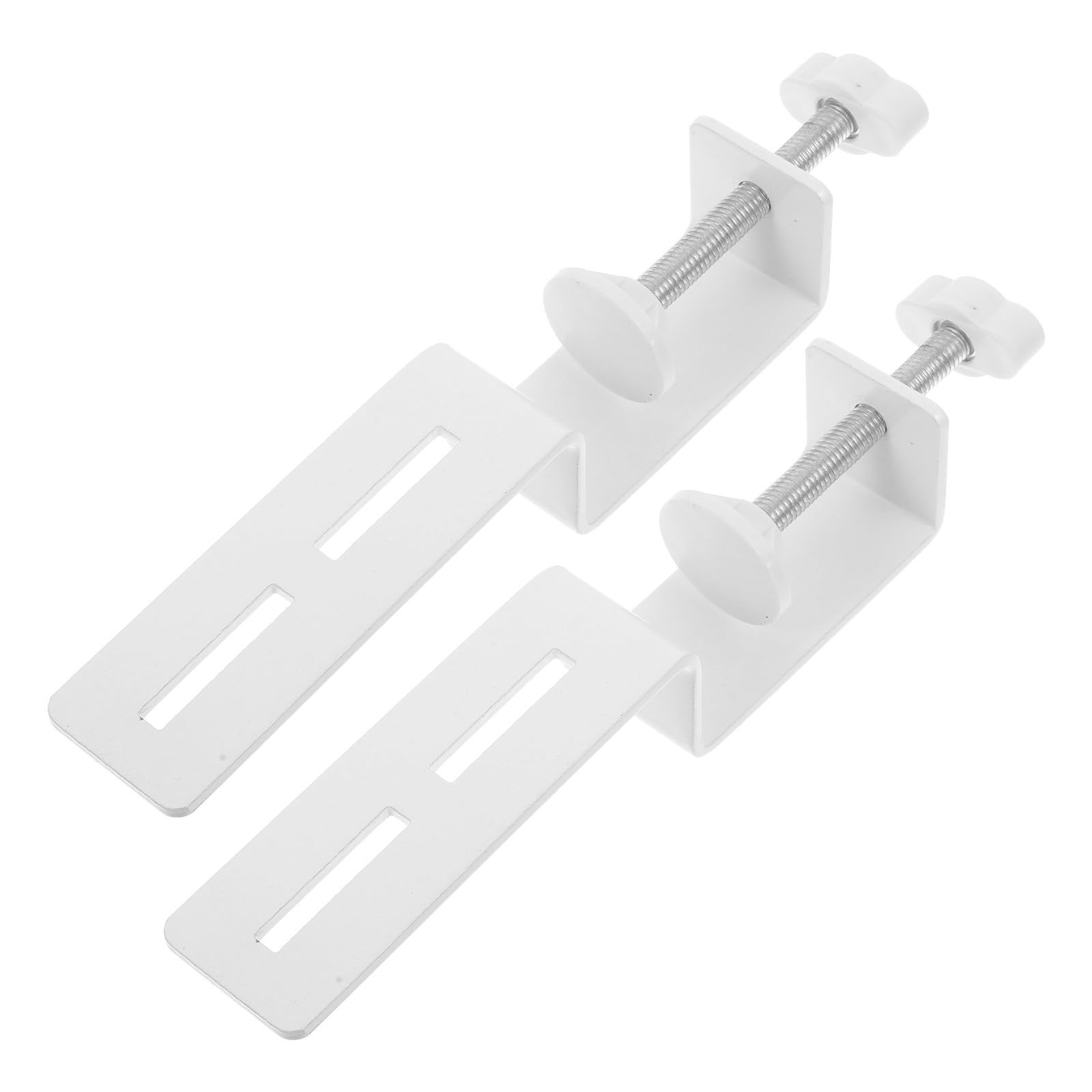 Abrazaderas de escritorio MAGICLULU de acero al carbono blanco un par para oficina