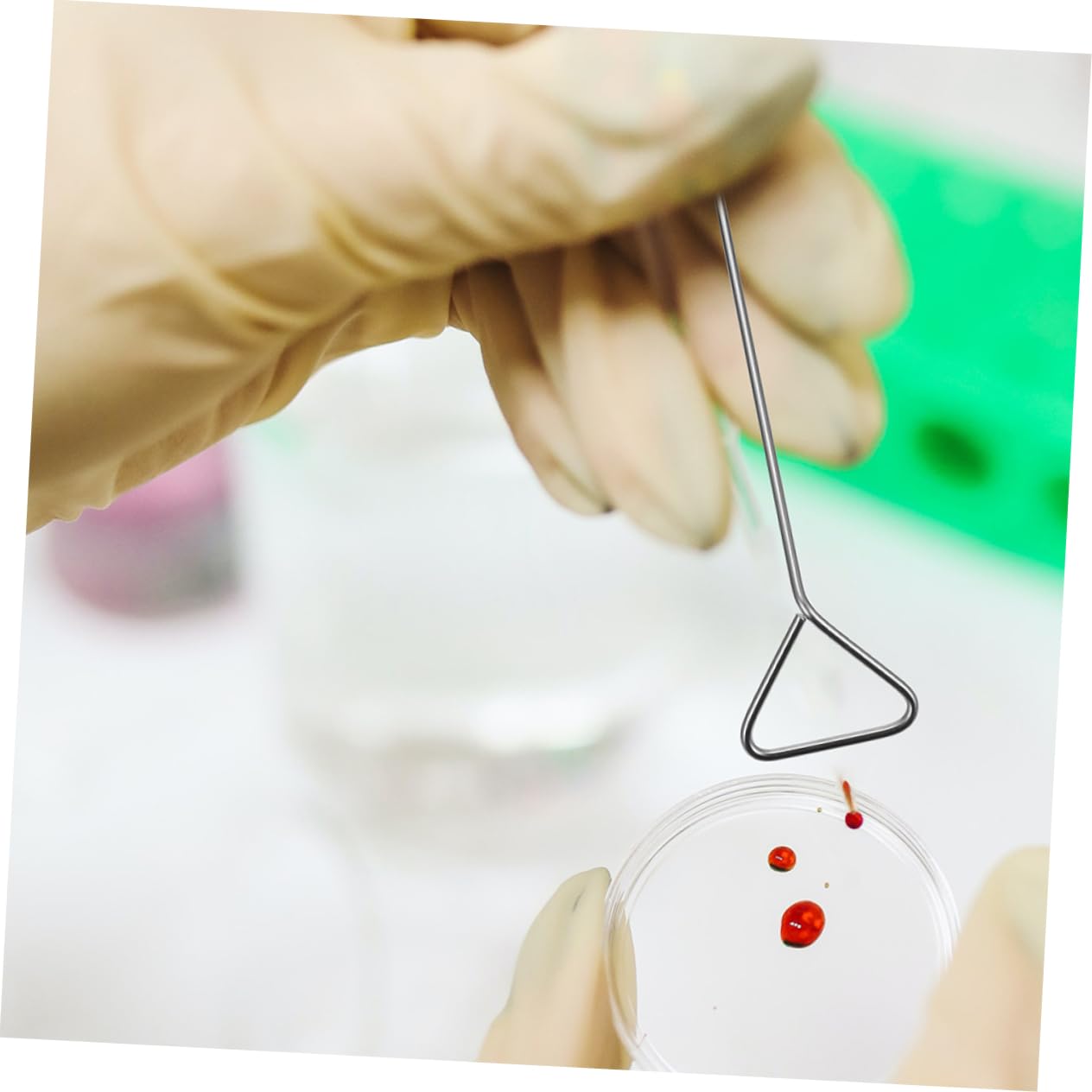 ULTECHNOVO 25pezzi Spatole Acciaio Inossidabile Per Cellule Strumenti Per Spreading Uniforme Laboratorio Riutilizzabili e Resistenti Al Calore Perfetti Per Applicazioni Di Coating e