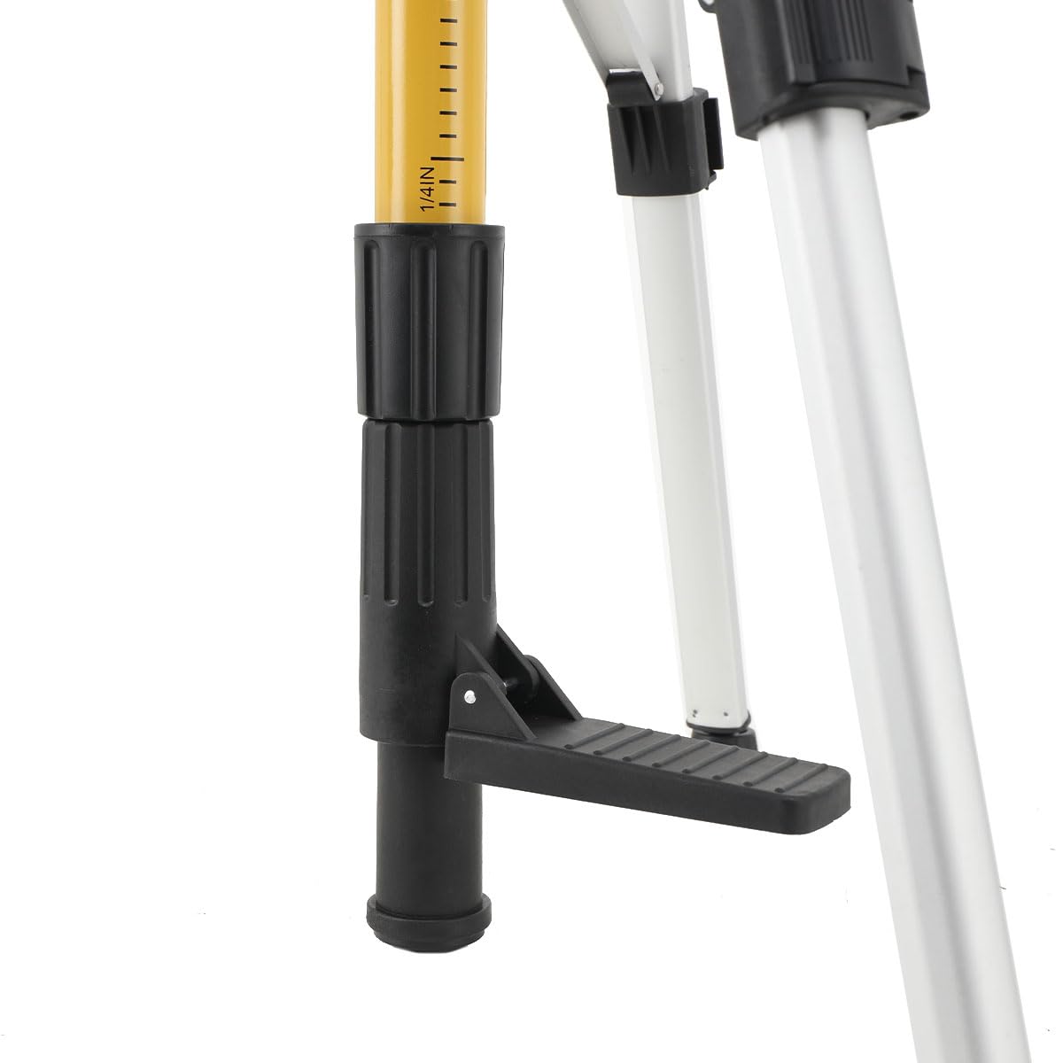 Barra de Nivelación Láser Telescópica con Trípode, Trípode de Aluminio Liviano Escáner Láser, Soporte Nivel Laser Ajustable con Rosca Externa de 1/4" y Adaptador de Rosca de 5/8"