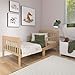 Dream On Me Finn Toddler Bed in Vintage White Oak, Greenguard Gold and JPMA Certified, Non-Toxic Finish, Made of Sustainable New Zealand Pinewood, Low-to-Floor Design with Safety Guard Rails