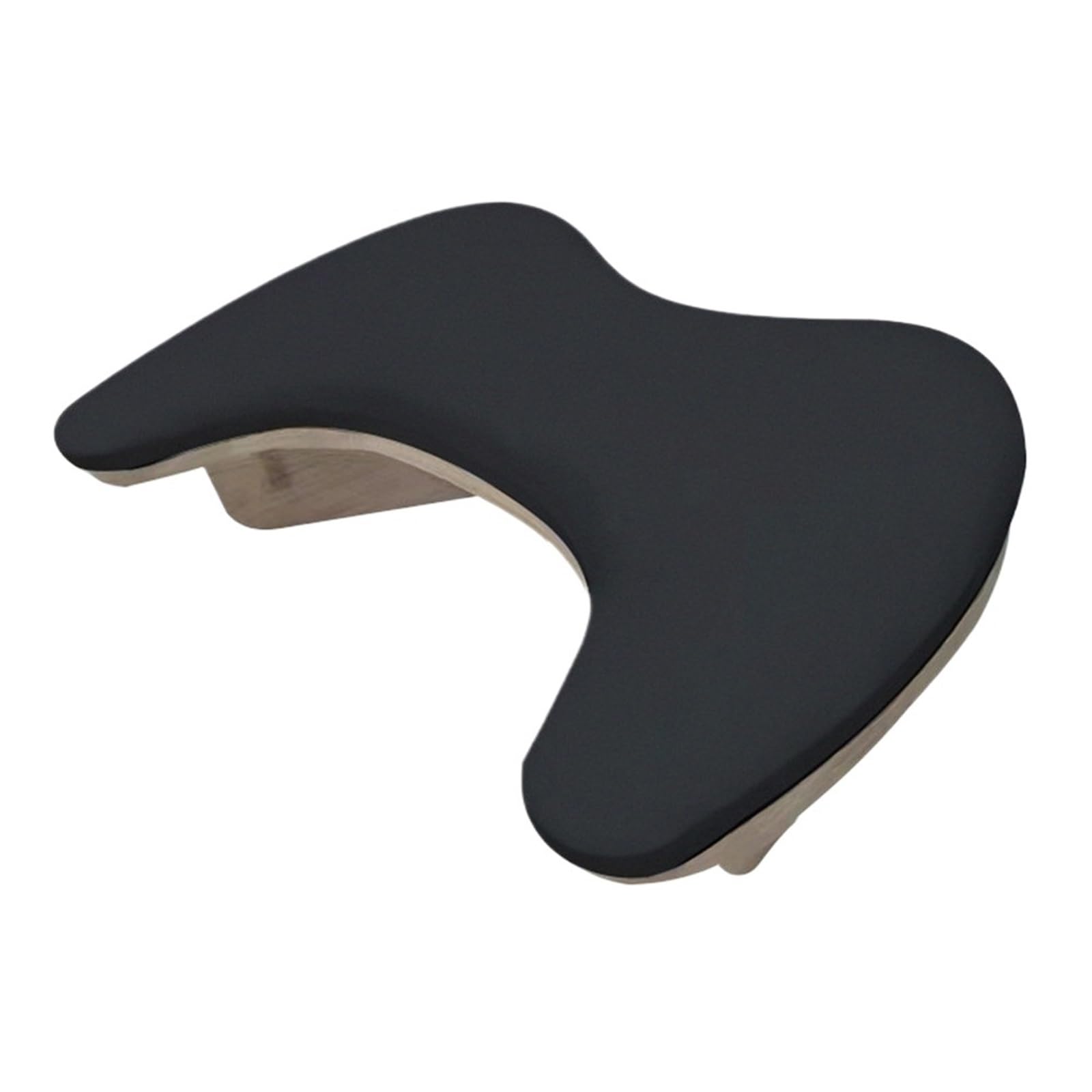 Cuscino poggiabraccia per manicure, Arm Rest For Nails Tilt Manicure Cushion 2 Hands Portable Removable PU White Black(Black)