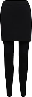 ililily Skirt W/Full Length Thick Warm Leggings Stretch Winter Skinny Pants - coolthings.us