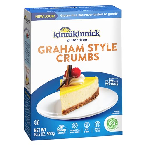 Kinnikinnick - Graham Style Crumbs - Gluten Free, Allergy Friendly Vegan Graham Cracker Crumbs -...