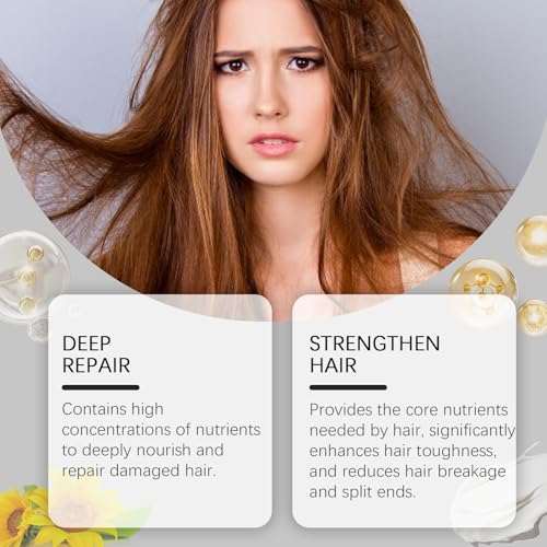 Image of Keratin Hair Mask, Deep Conditioning Care, Restores Dry and Damaged Hair, 30G /1 OZ