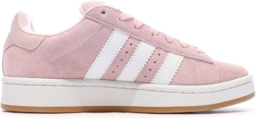adidas Campus 00s J Big Kid Shoes, Clear Pink/Cloud White/Gum, Size 6