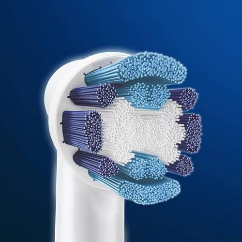 Genuine Original Oral-B Braun Precision Clean Replacement Rechargeable Toothbrush Heads (10 Count) - International Version, German Packaging #TOP2