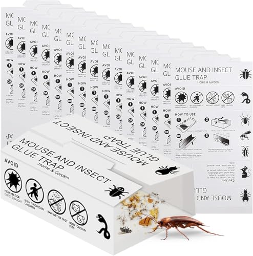 Trampas de cucaracha adhesivas, captura física, cucaracha potente profesional para el hogar, cocina, garaje, salón de oficina, 30 piezas