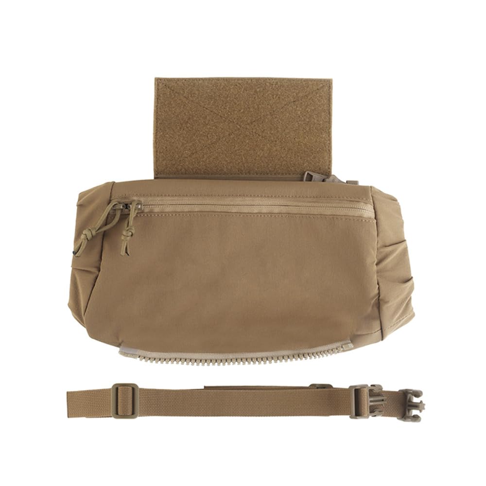 Chauffe-Mains Tactique, Pochette Chauffe-Mains Pliable, Convient Une Poche d'eau Chaude 23×16cm, Sac Chauffant Molle Polyvalent pour Sports de Plein Air, Chasse, Camping, Randonnée, Pêche