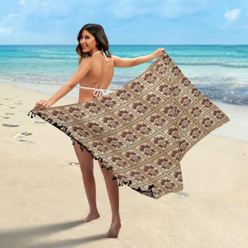 Traje de baño William Morris con estampado de hoja de arce roja para natación 3