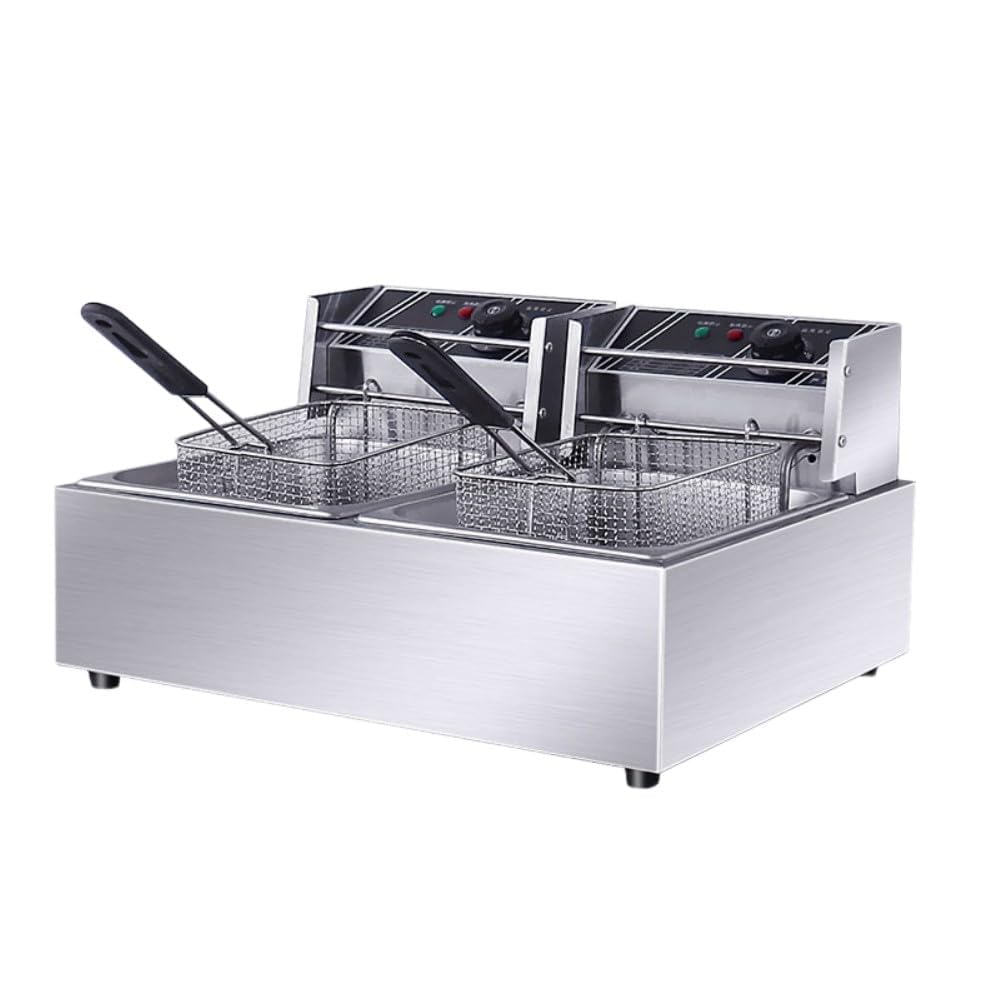 Amazon.co.jp: 電気フライヤー卓上揚げ物器 ミニフライヤー温度調節大