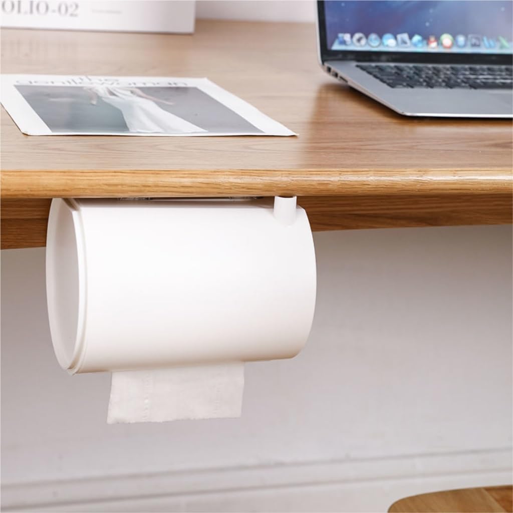 Tissue Box Cover Wall-Mounted Non-Punching Tissue Box Kitchen Toilet Tissue Box Car Creative Multifunctional Tissue Box (Color : Blue, Size : 16.5cm*13.3cm*12.5cm)
