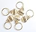 Bling Rings - 35 Gold Hair Ring Charms (Bonus 10 Plain Rings) for Pierced Braid & Dreadlock Decoration - Girl Jewelry Accessories (Gold)