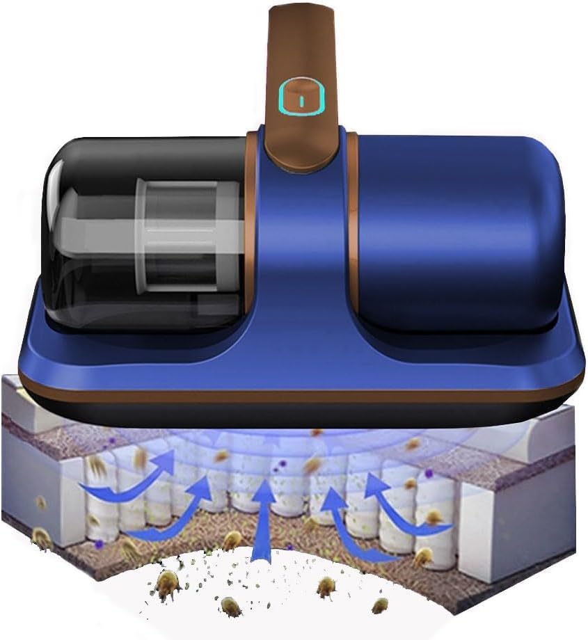 KASTWAVE Vacuum Cleaners for Household Purposes, Handheld Mattress Vacuum Cleaner, Cordless Handheld Bed Vacuum Cleaner with Hepa, Effectively Clean Up Bed Sheet Pillow Couch
