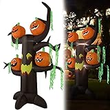 Vielseitig Einsetzbar - Der Riesenkürbis ist perfekt für die Halloween-Dekoration im Innen- und Außenbereich geeignet, um alle Nachbarn und Gäste zu erschrecken und zu erfreuen. Ob Überraschungsparty, Mottoparty oder Geisterhausdekoration, dieses aufblasbare Produkt lässt sich für alles verwenden.