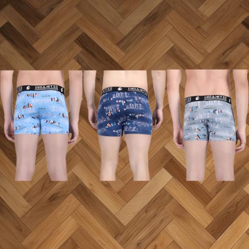 Image of Men's Nylon Stretch Printed Trunk | Ultra-Soft, Breathable Innerwear for Men | Stylish & Supportive Fit