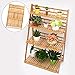 MUGIAZII Plant Flower Stand Plant Display Shelf Rack Shelf Bamboo Foldable Pot Racks Planter Storage Rack Display Shelving Unit