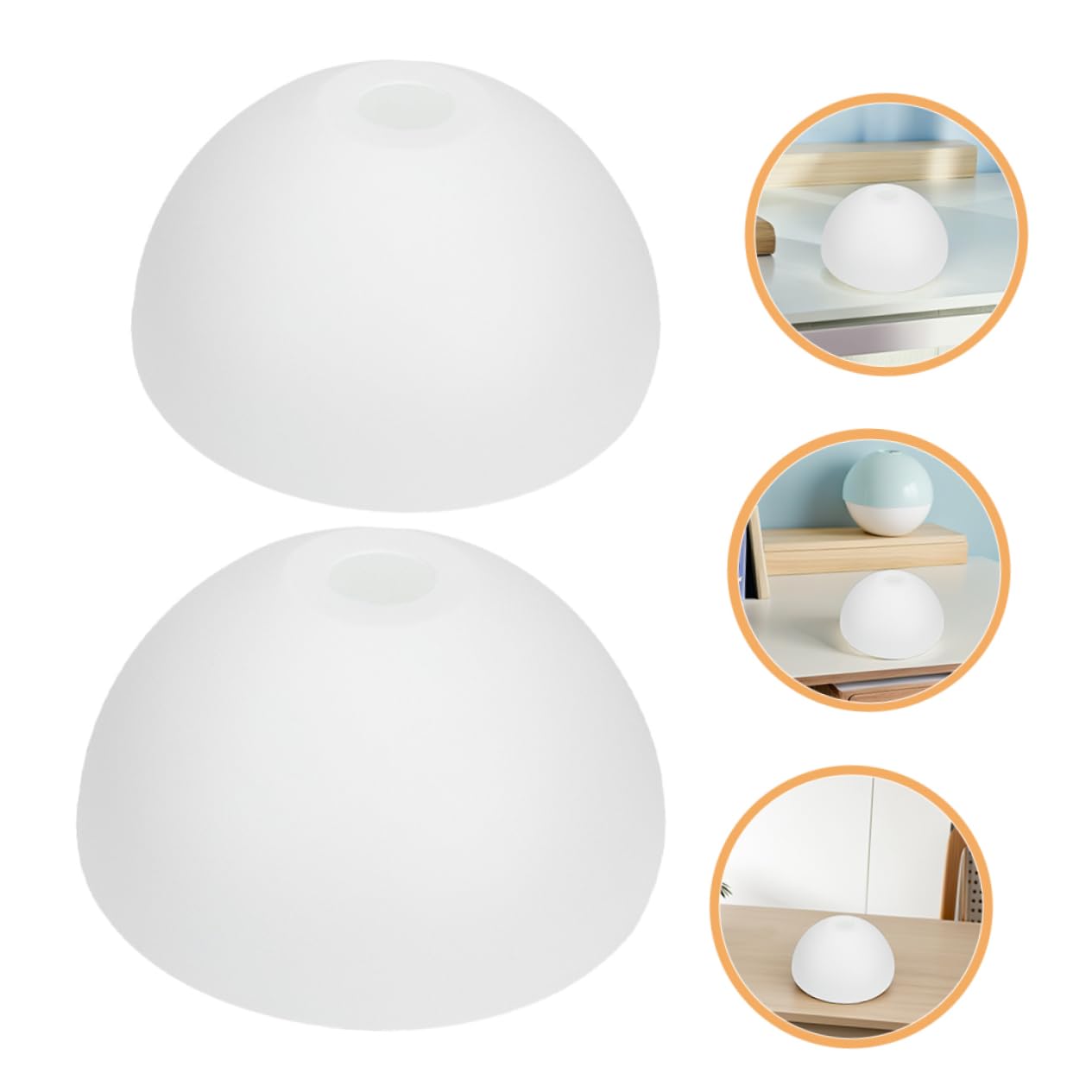 Angoily 2piezas Pantalla De Luz De Plástico Forma De Hongo Lámpara Decorativa De Cúpula Para Lámparas De Techo Sconces Para Decoración Del Hogar