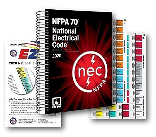 National Electrical Code Spiralbound 2020 Box of 2 NFPA National Electrical Code (NEC) NEC20SPL1 Spiralbound NEC-EA