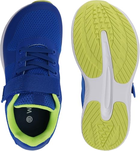Image of WHITIN Kids Wide Toe Box Running Shoes Zero Drop Sole S8K2 | Breathable Mesh Upper, Soft Flexible Feel, School Sports, Playground Adventures, Active Play