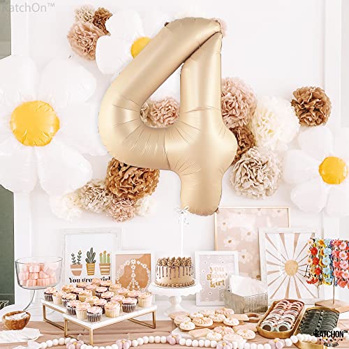 Image of KatchOn Caramel 4 Balloon Number 40 Inch