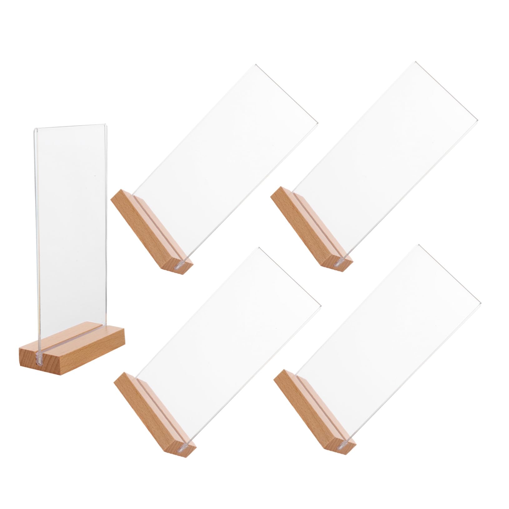 Présentoir de table acrylique transparent porte-affiche de comptoir pour flyers OUNONA