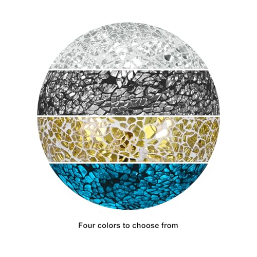 Centre de table ornementation turquoise en boule de verre de 4 pouces