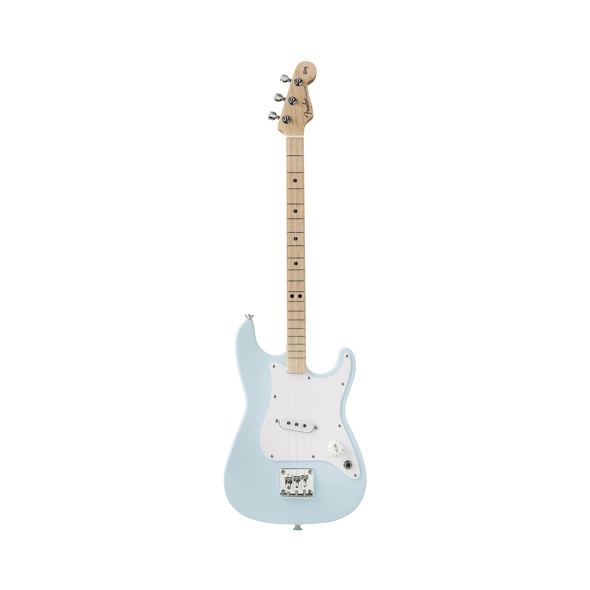 Chitarra elettrica Fender x Loog Stratocaster 3-Corde per bambini, Sonic Blue. Adatto a bambini di appena 6 anni.