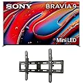 Sony K65XR90 65 Inch XR90 Series Bravia Mini LED HDR QLED 4K Google TV with a Sanus VMPL50A-B1 Tilting Wall Mount for 32-85 Inch Flat Screen TVs (2024)