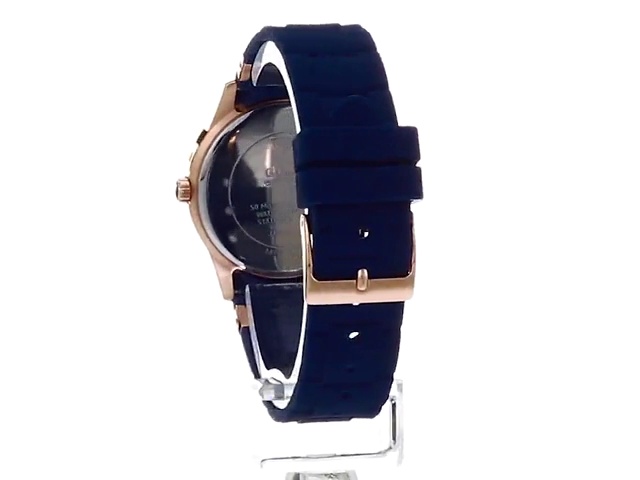Amazon.com: GUESS Rose Gold-Tone + Iconic Blue Stain Resistant