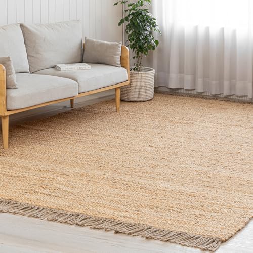 HOMEMONDE Chunky Braided Jute Rug