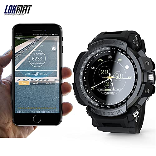 LOKMAT MK28 Smart Uhr wasserdichte Fitness Tracker Pedometer Erinnerung Bluetooth Smartwatch 12 Monate Standby Für iOS Android (Green)
