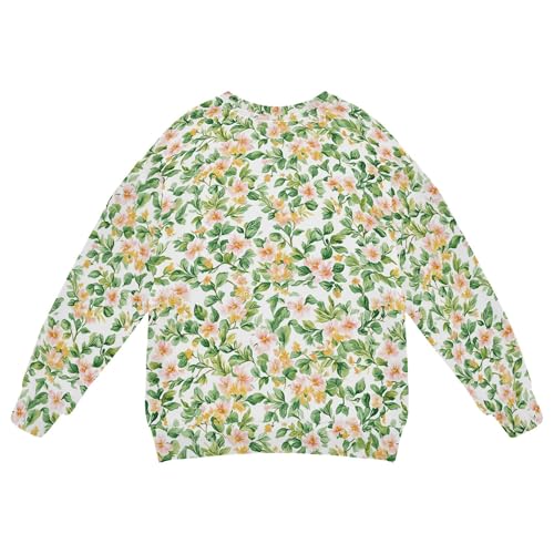 JUNZAN Spring Yellow Flowers Little Boys Sweatshirt Hoodie Long Sleeve Fall Tops Shirts Party 4T2