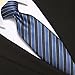 KissTies Mens 63'' XL Navy Tie Blue Striped Extra Long Necktie + Gift Box