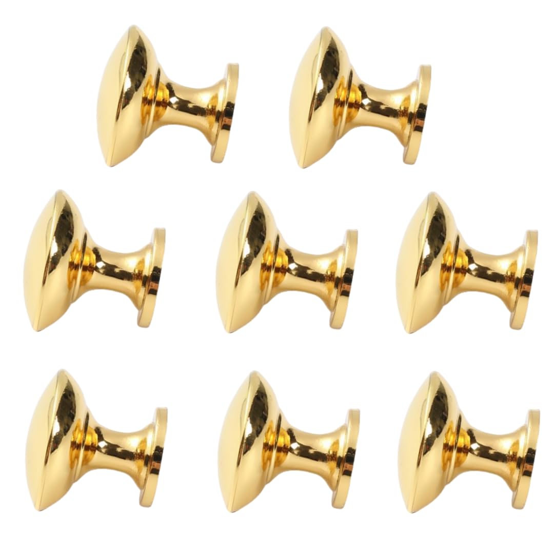 NLQCSXWEP Zinc Alloy Cabinet Bow Handle, Aluminum Alloy Drawer Knobs Cabinet Handles Multicolor 8 pcs(Gold Zinc Alloy)