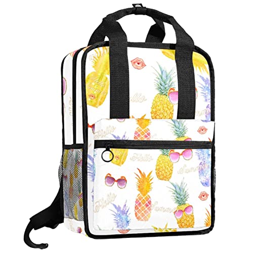 Sac à dos pour garçons à motif ananas avec bretelles réglables