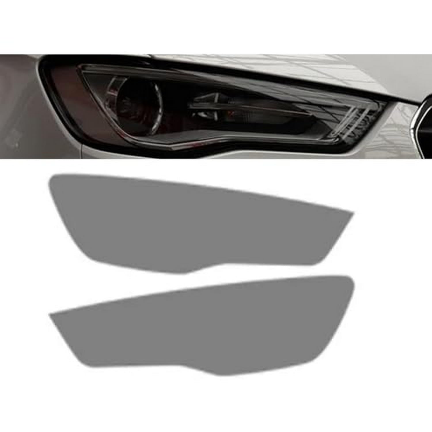 Film teinté phares Audi A3 2014-2016 transparent noir fumé TPU