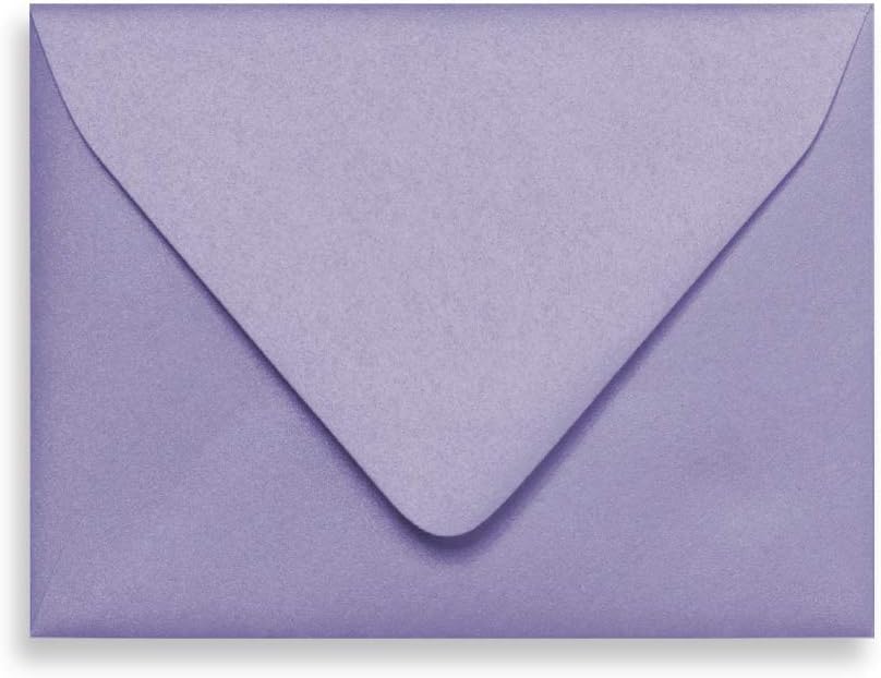 Amethyst A2 Euro Curved Flap Invitation Envelopes - Pack of 50