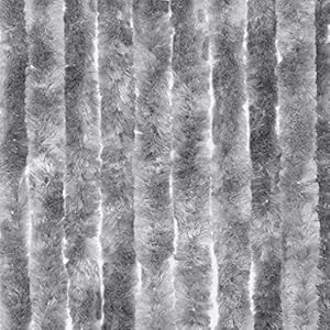 Moritz Flauschvorhang Chenille Grau 90x220 cm