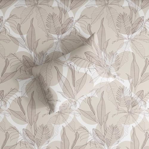 Image of Wakefit Cotton Fitted Bedsheet | 200 TC Elastic Fitted Sheet, Single Bed Bedsheet with 1 Pillow Cover | Mekko - 72x30 inches