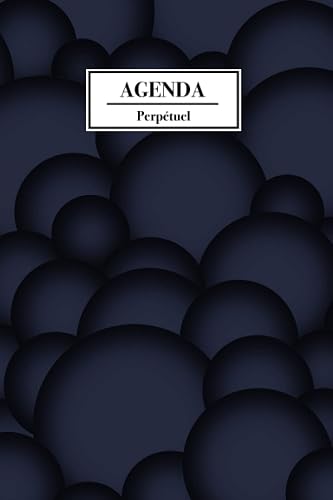 Agenda Perpétuel: Agenda Perpétuel Journalier Original - 185 Pages Lignées du 1er Janvier au 31 Décembre - 2 Jours par Pages au Format 15.24 x 22.86 cm ( 6 x 9 ) po