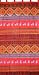 Indian Print Tab Top Curtain Drape Panel Cotton 44" x 88" Bright Red