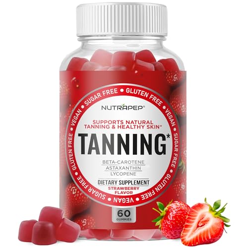 NutraPep Tanning Gummies for Women - Self Tan Bronzing Supplement that Work Without Sun - No Sugar...