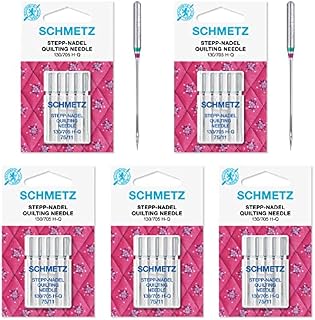 Schmetz 25 Quilting Sewing Machine Needles, Size 75/11 (130/705 H-Q)