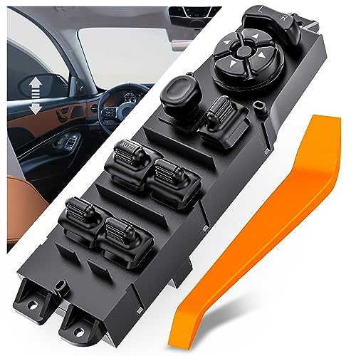 Nilight Power Master Window Switch Compatible with 1997 1998 1999 2000 2001 Jeep Cherokee Front Left Driver Side Windows Control Switches Replacement Set with Removal Tool