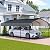 LAUSAINT HOME 12x20 FT Metal Carport Enhanced Base Heavy Duty Garage Carports, Outdoor Galvanized Car Shelter, Oversized Carport Canopy with Steel Roof and Frame, for Pickup, Boat and Tractor