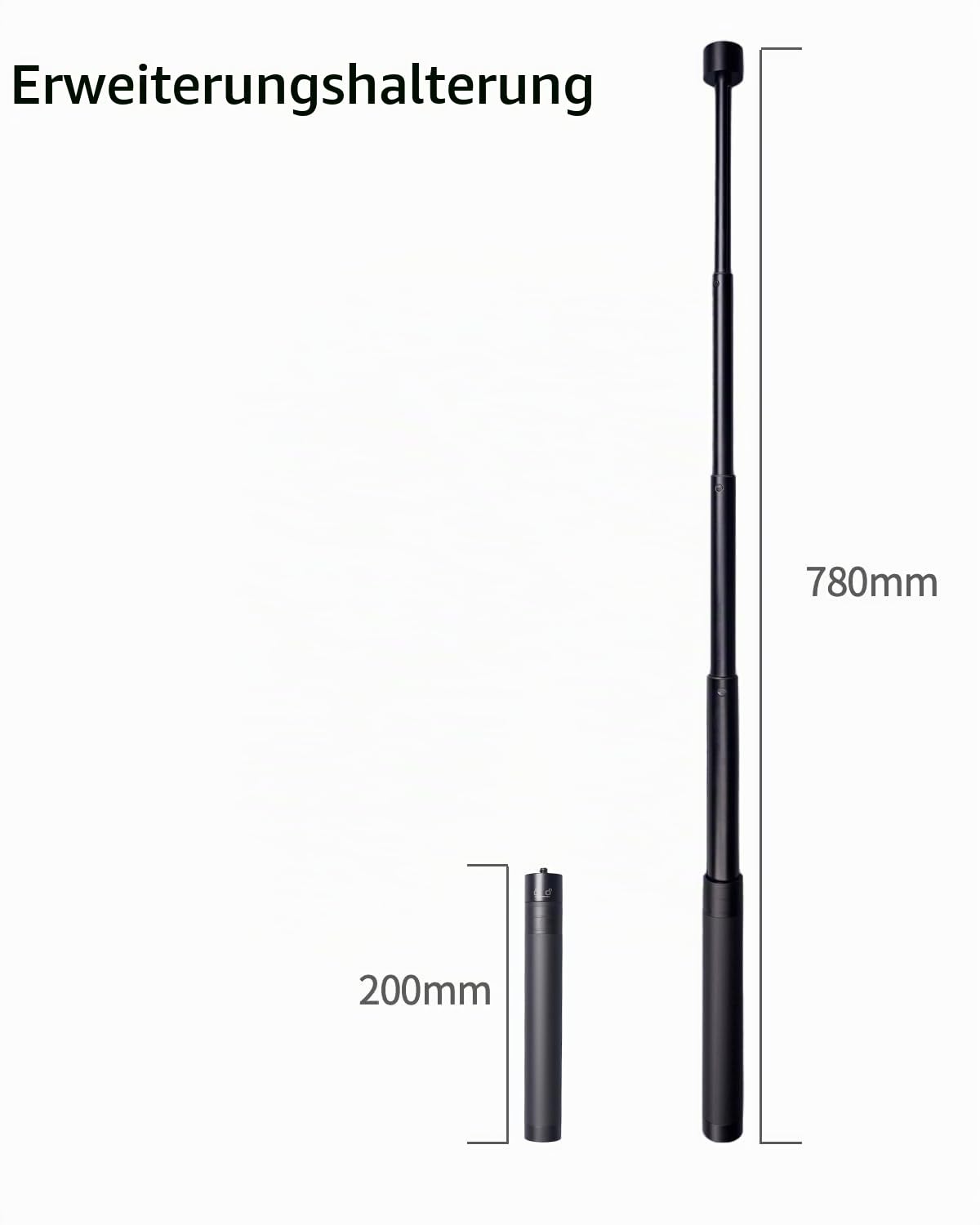 Obsbot Ausziehbares Stativ, Schreibtischstativ für Tiny 2/Tiny 4K/1080P/Tail Air/Meet 4K Webcam, leicht, stabil, faltbar, Stand-Videoaufnahme, Meeting, Streaming usw.