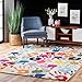 nuLOOM Pinkie Handprint Nursery Kids Rug, 8' x 10', Multi