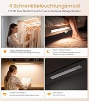 Gritin 2026 Gen 2 Schrankbeleuchtung Unterbauleuchte Küche-44,3 cm/2er Pack – Ansicht 7