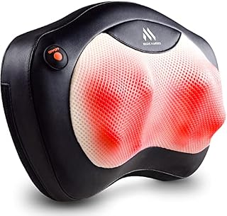 Back Massager with Heat, Neck Massager Gifts for Men,Women, Dad, Mom, Shiatsu Massage Pillow for Shoulders, Lower Back, Calf, Legs, Shoulder Massager Present for Husband,Wife